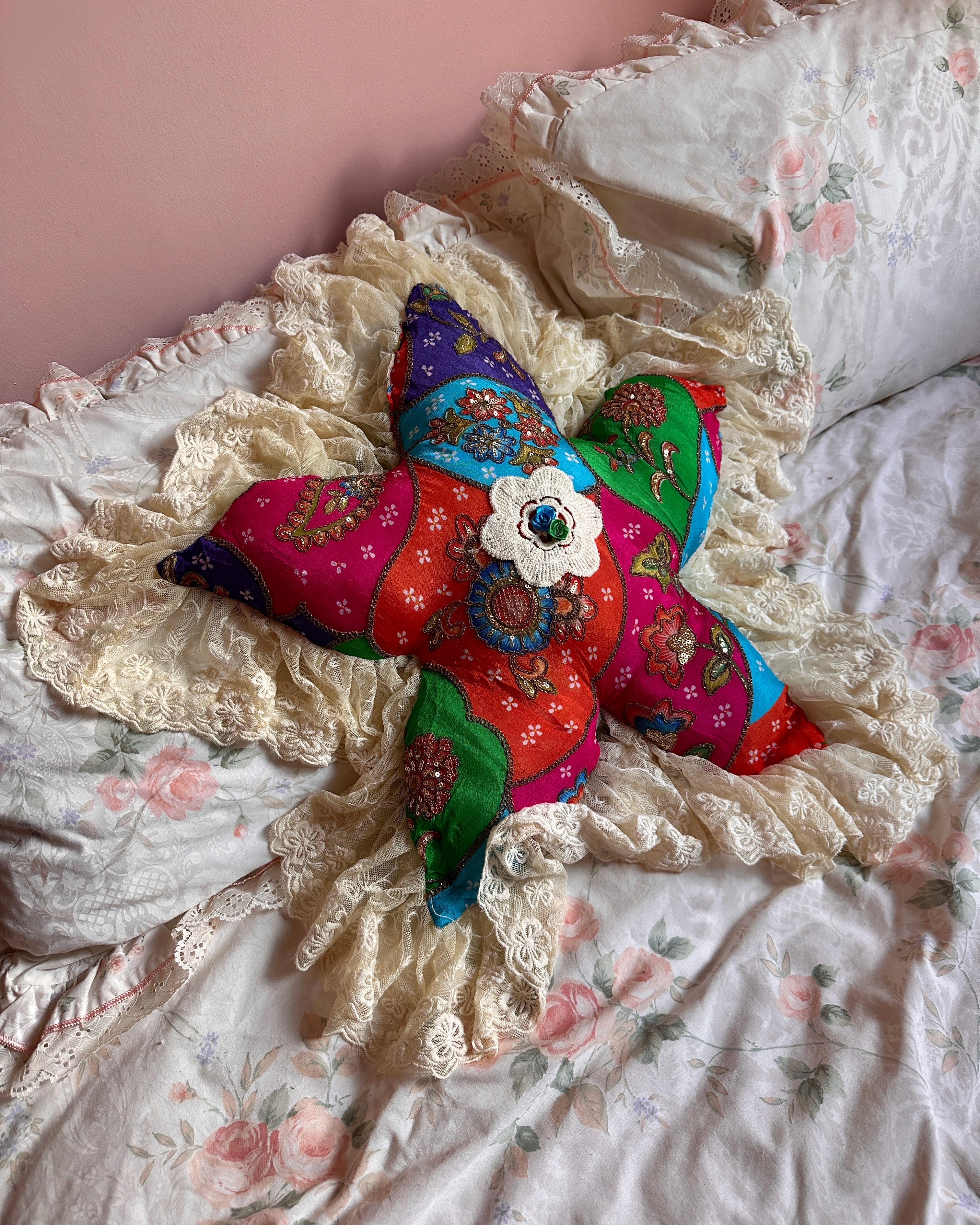 Flower Shaped Pillow in Whimsigoth - Image 3