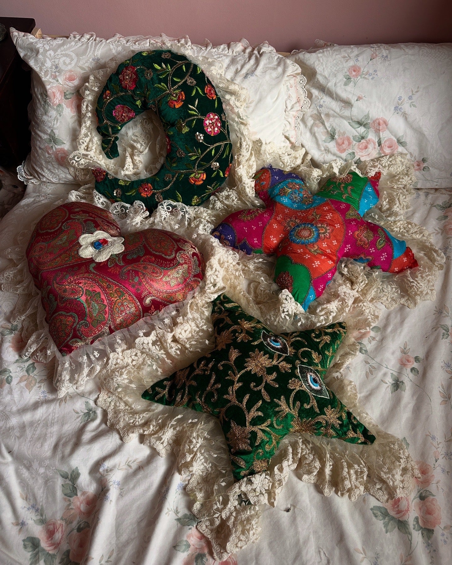 Flower Shaped Pillow in Whimsigoth - Image 4