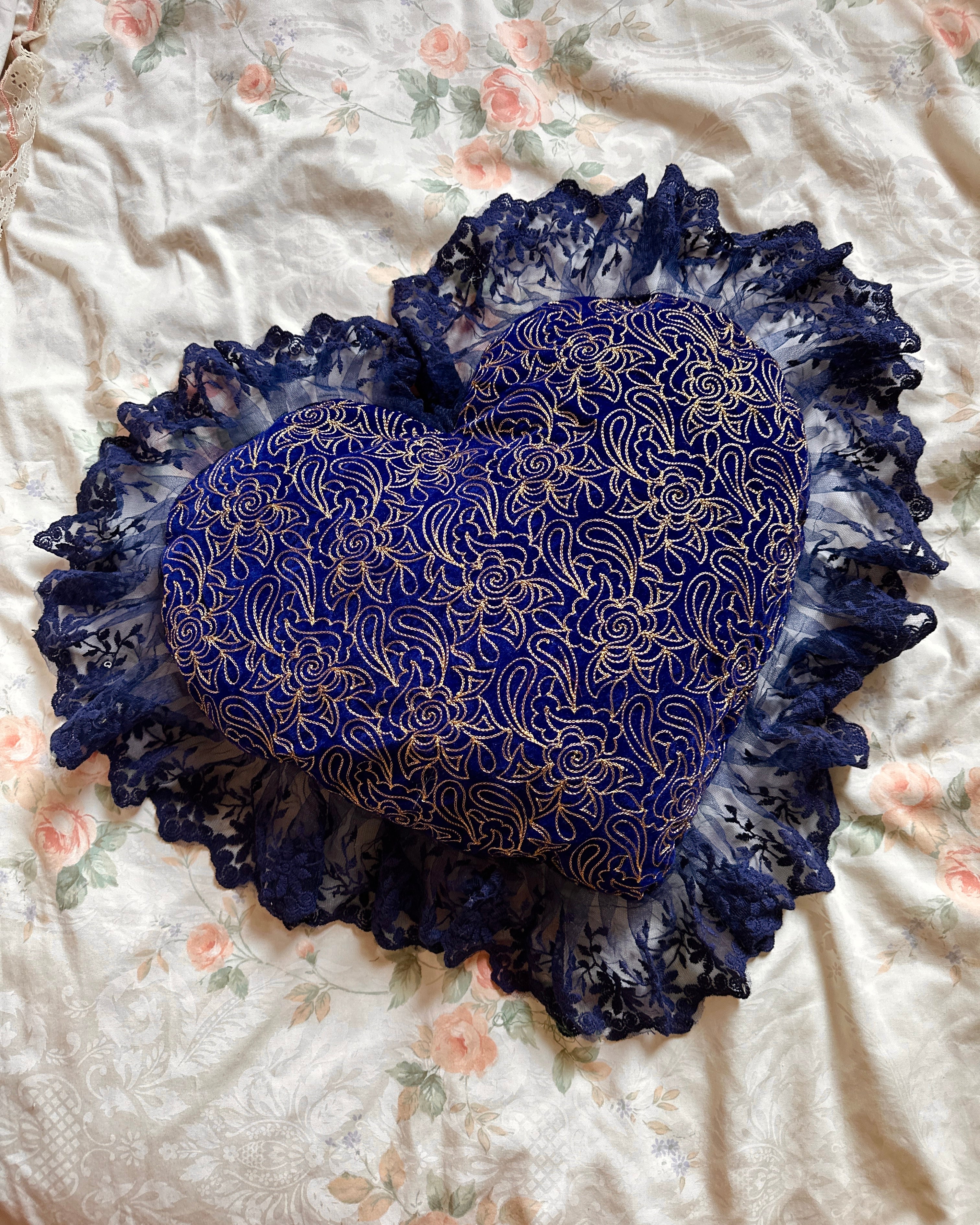 Heart Shaped Pillow in Moonlight - Image 2