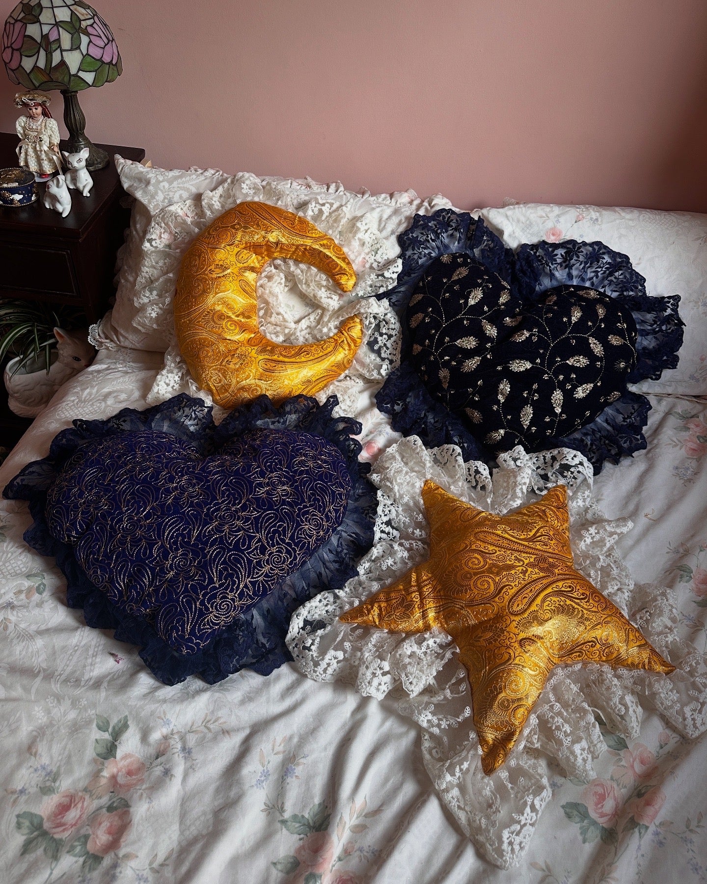 Heart Shaped Pillow in Moonlight - Image 4