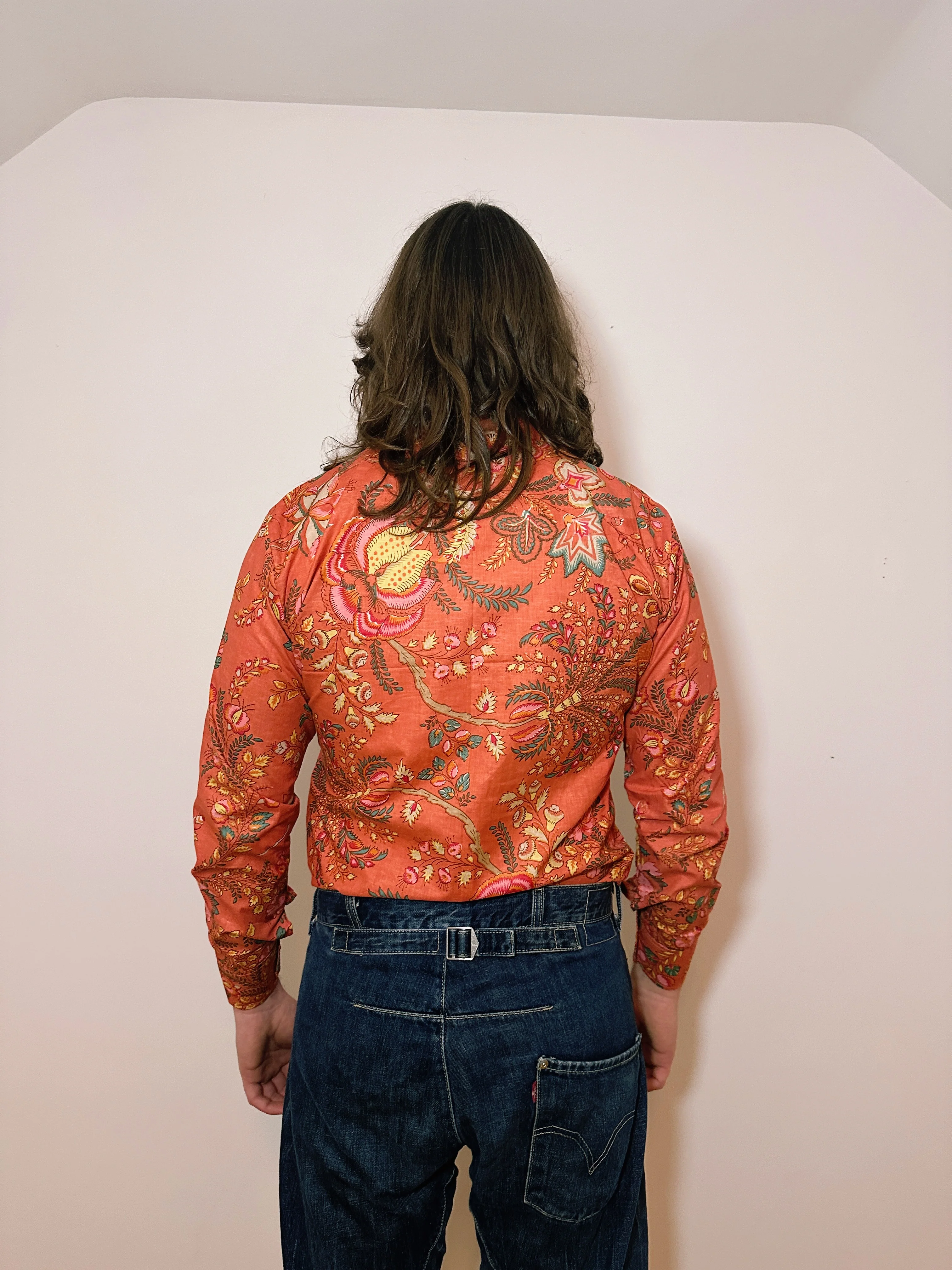 Mens Cotton Long-Sleeve Shirt in Donovan - Image 3