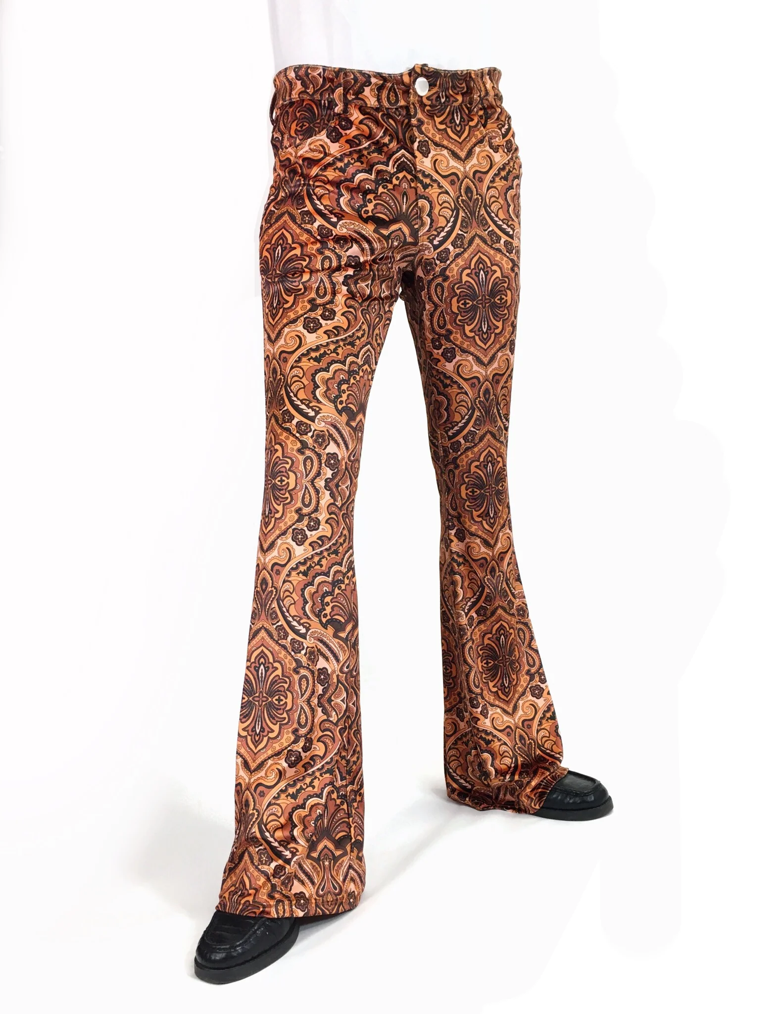 Mens Velvet Flares in Whiskey no - Image 5