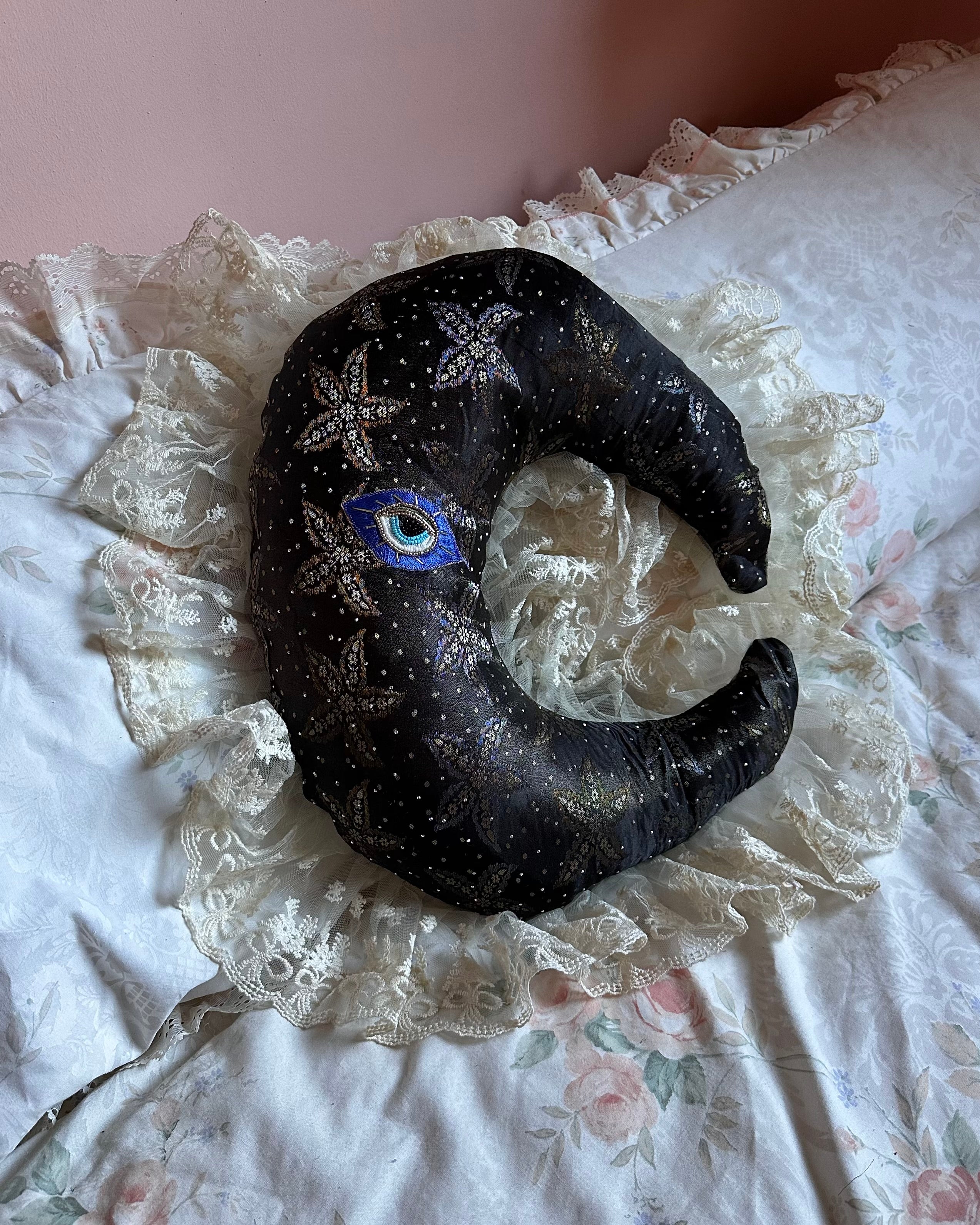 Moonface Shaped Pillow in Celestial - Image 2