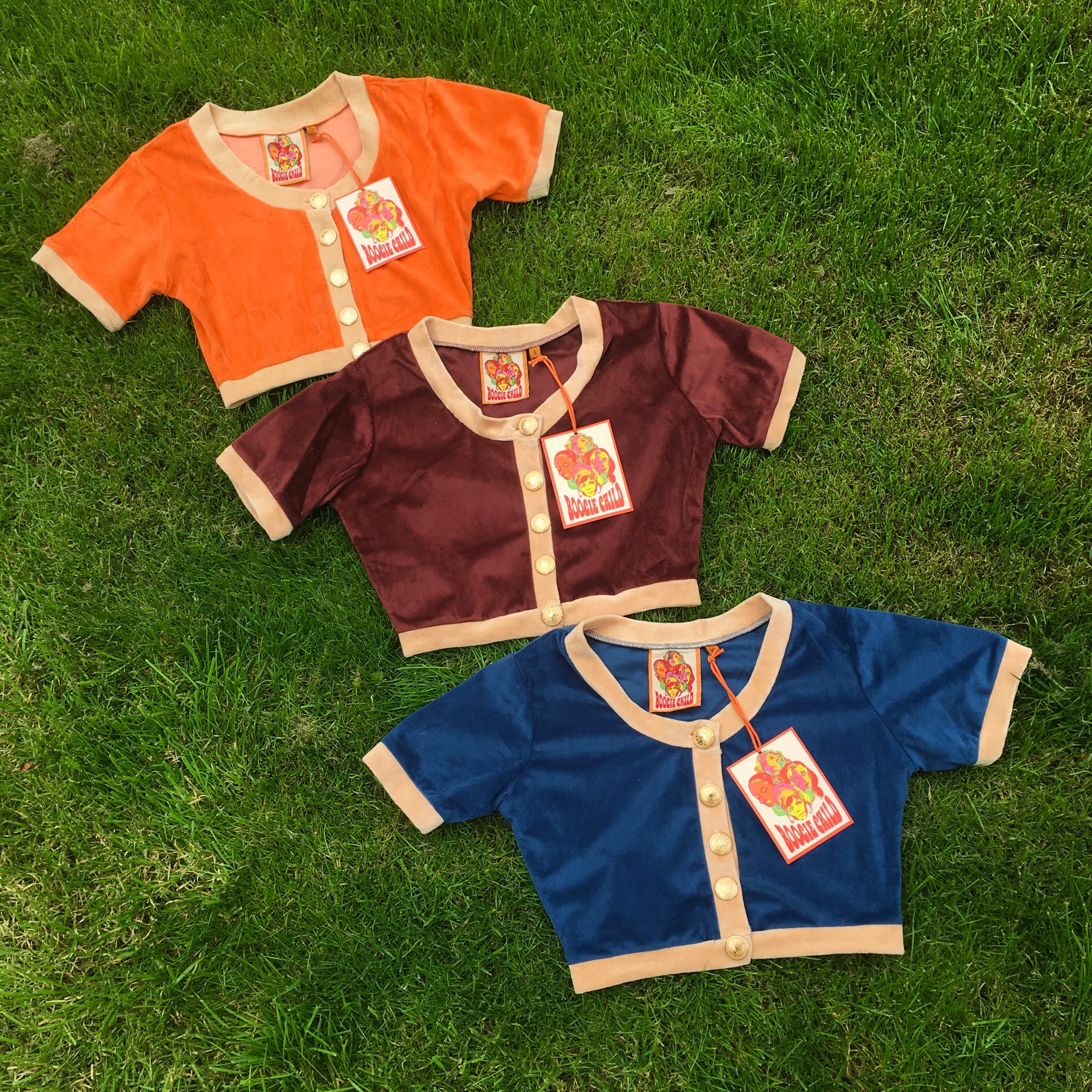 MOD Crop Cardigan in Orange Popsicle - Image 14