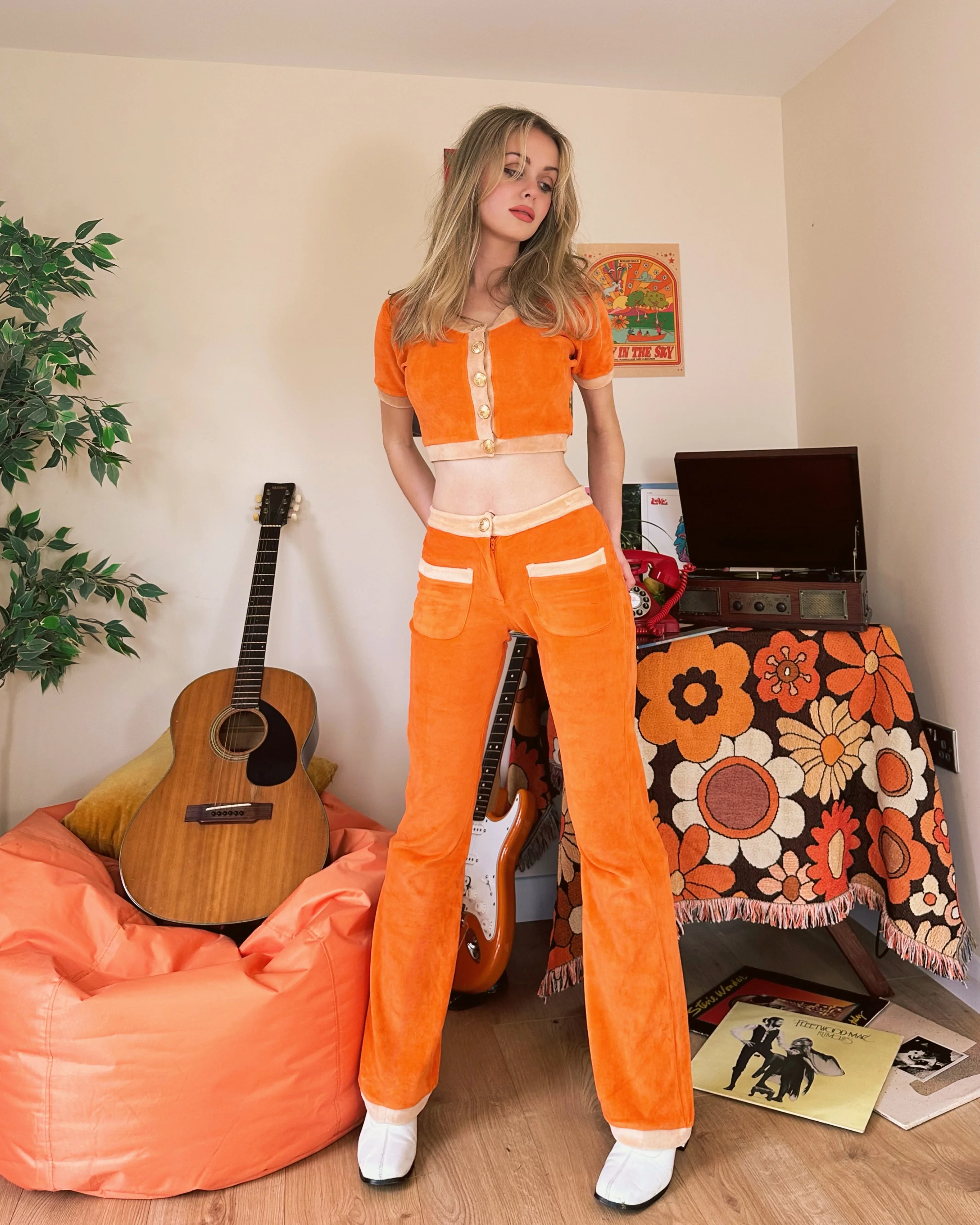 MOD Pant in Orange Popsicle - Image 3