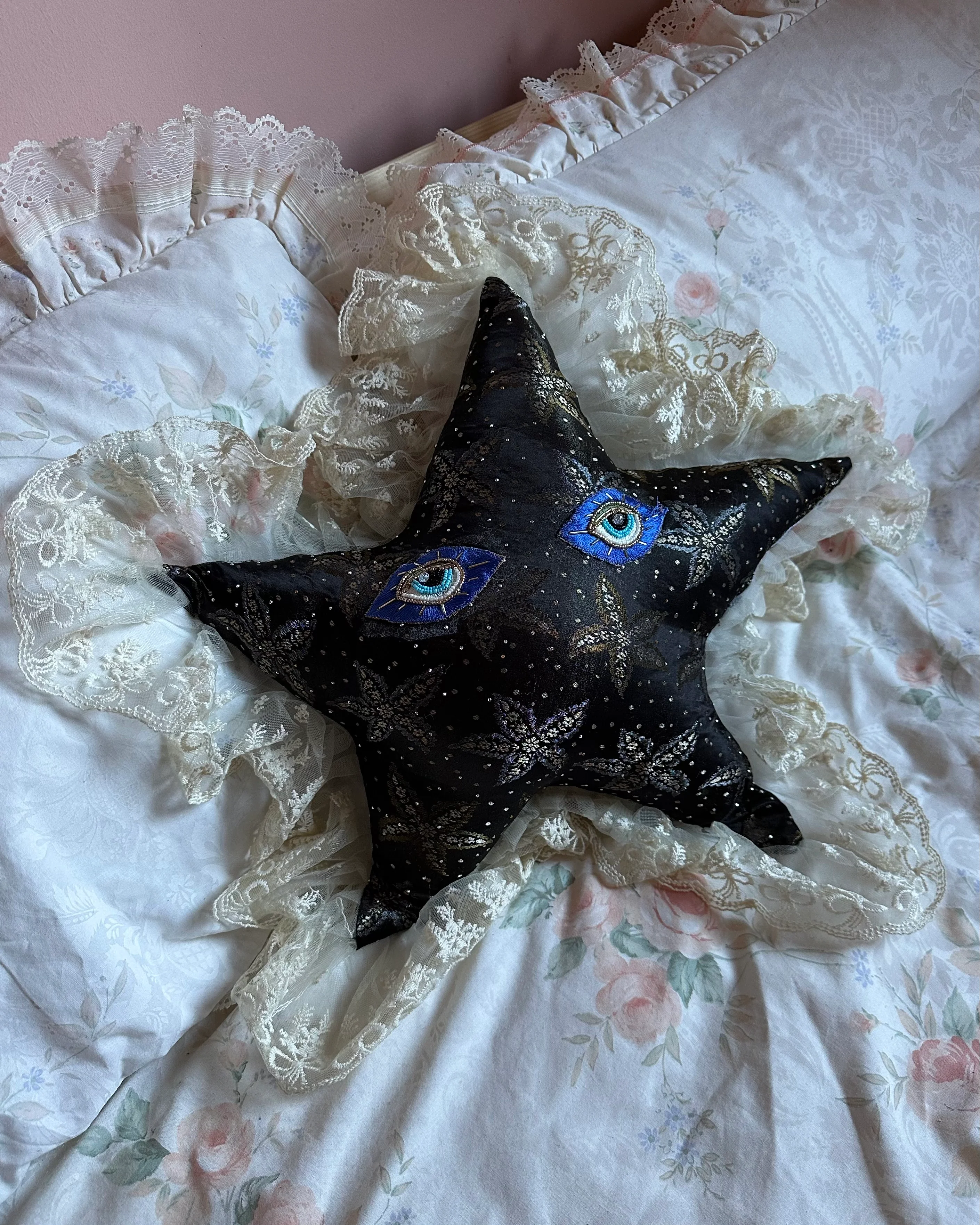 Star Face Shaped Pillow in Celestial - Image 2