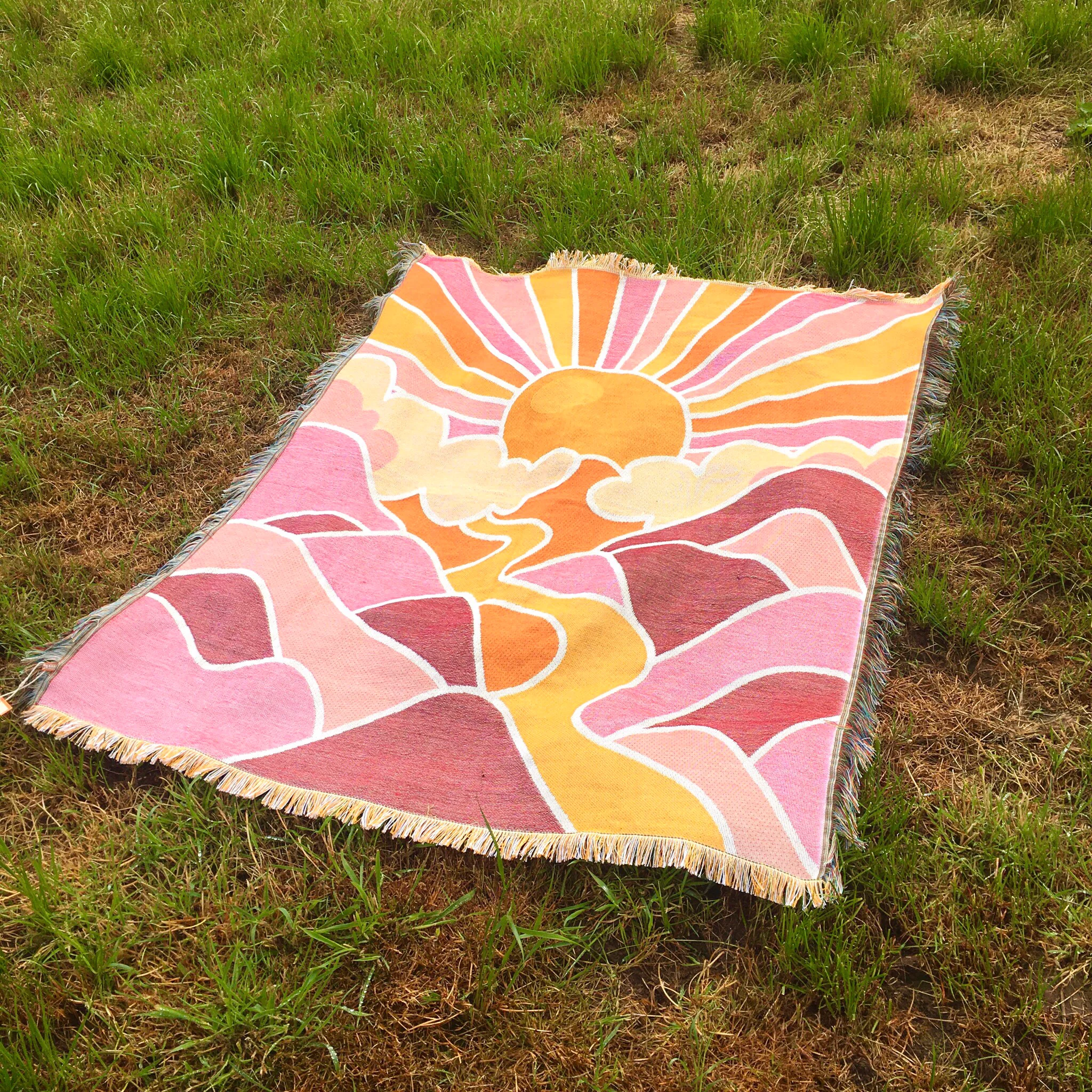 Sunshine Of Your Love Woven Blanket - Image 6