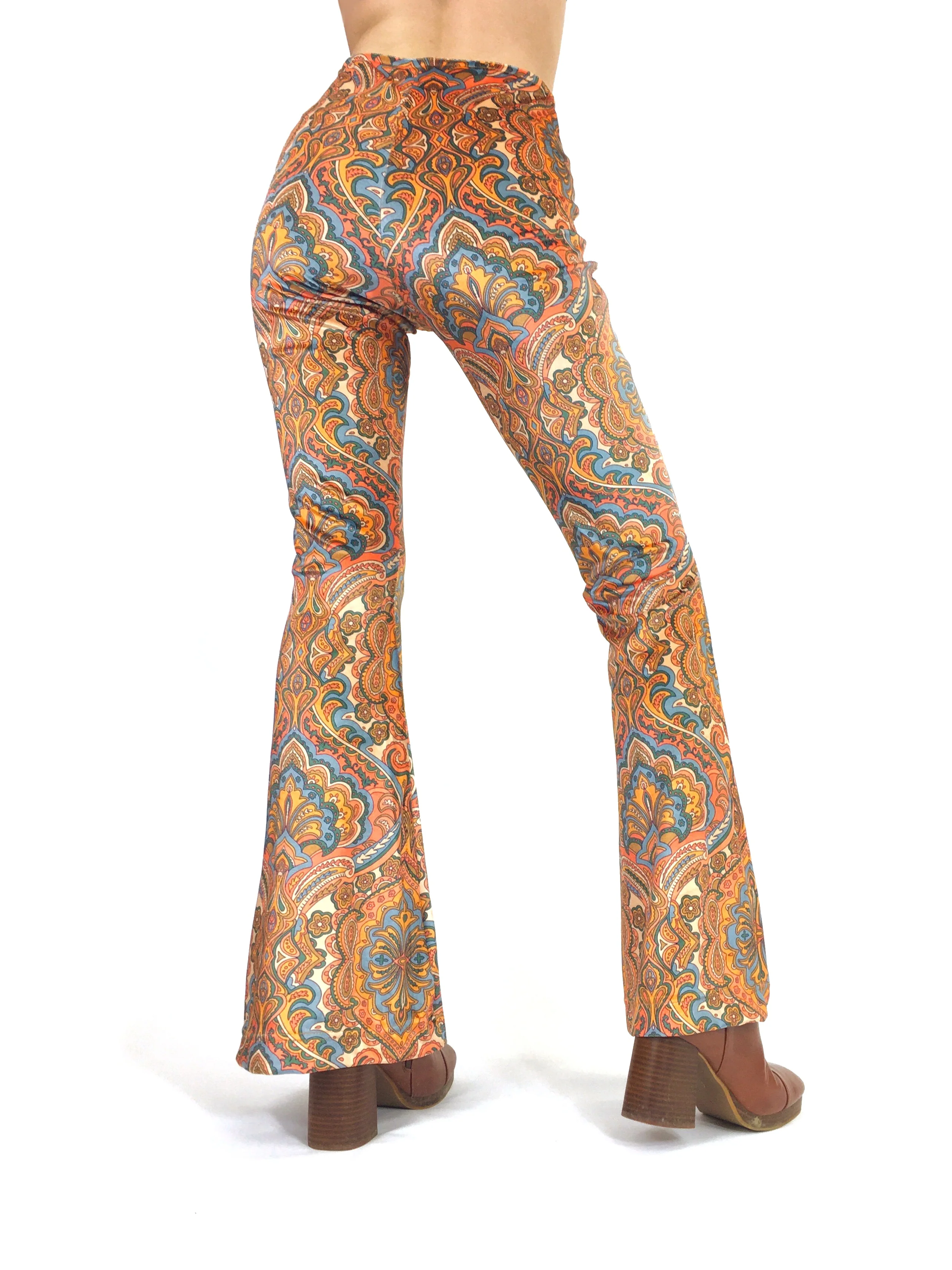 The Lace Up Velvet Flares in Houdini - Image 4