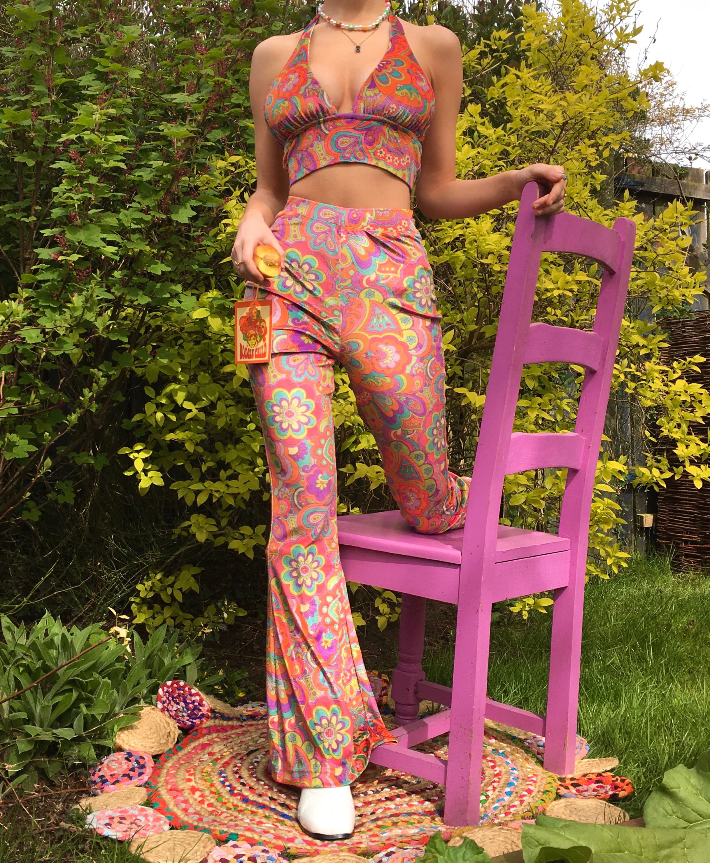 The Velvet Halter Top in Funky Town - Image 7